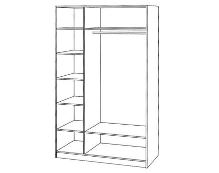 Шкаф 3-х створчатый Диана  