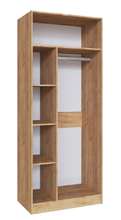 Шкаф универсальный Руэлла, Крафт золотой/Графит серый 