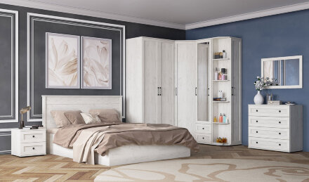 Полка навесная СН-2 София, Дуб крафт белый  