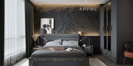 Тумба прикроватная Айрис, Антрацит 