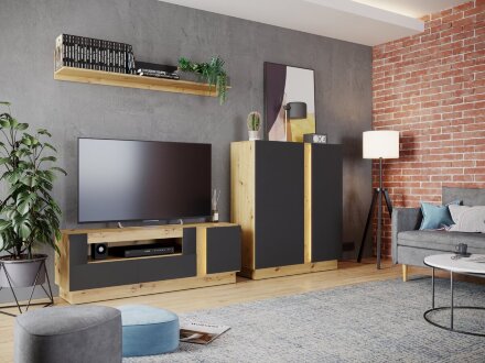 Полка навесная Modo (Модо), черный 