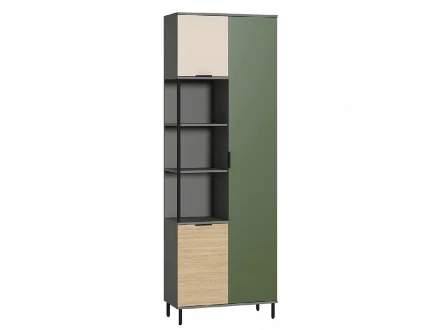 Шкаф комбинированный 13.22 Марвэл, тёмно-серый 