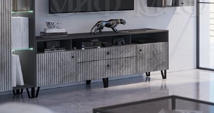 Тумба ТВ Оливия, мрамор глянец 