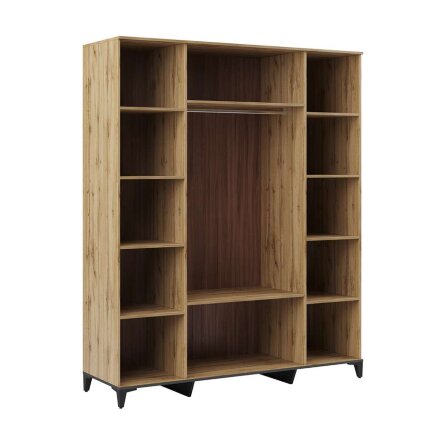 Шкаф 4-створчатый Дюна с ящиками и зеркалами 