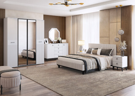 Шкаф-пенал глубокий 1 дверь для платья и белья Шарлиз 